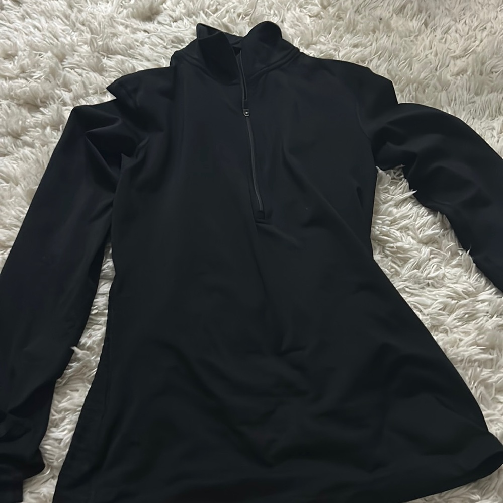 NIKE black quarter zip pull over